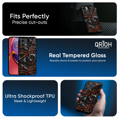 Vector Art Glass Case for Motorola Edge 50 Fusion 5G