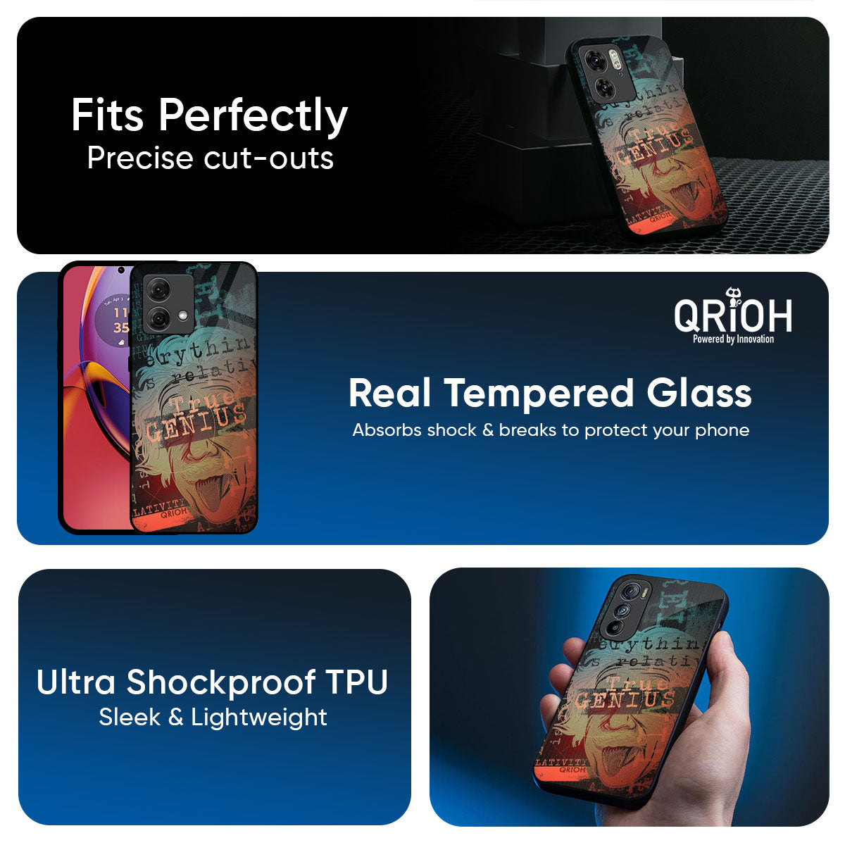 True Genius Glass Case for Motorola Edge 70 5G