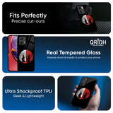Anime Red Moon Glass Case for Motorola Edge 50 Fusion 5G