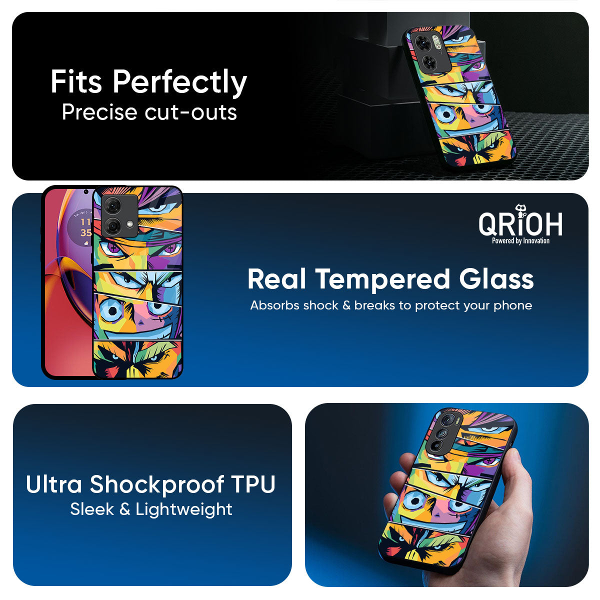 Anime Legends Glass Case for Motorola Edge 70 5G