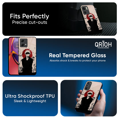Manga Series Glass Case for Motorola Edge G67 Power