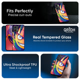 Monkey Wpap Pop Art Glass Case for Motorola Edge 50 Fusion 5G