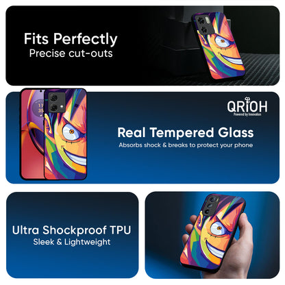 Monkey Wpap Pop Art Glass Case for Motorola Edge 60 Pro
