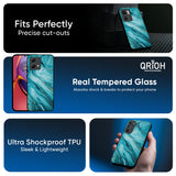 Ocean Marble Glass Case for Motorola G05