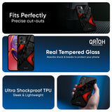 Modern Camo Abstract Glass Case for Motorola Edge 50 Fusion 5G