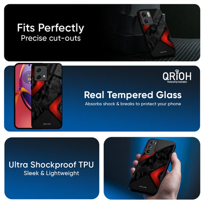 Modern Camo Abstract Glass Case for Motorola G75 5G
