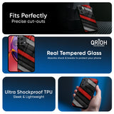 Soft Wooden Texture Glass Case for Motorola Edge 50 Fusion 5G