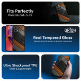 Tri Color Wood Glass Case for Motorola Edge 50 Fusion 5G