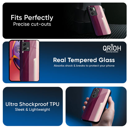 Brush Stroke Art Glass Case for Motorola Edge 60 Pro