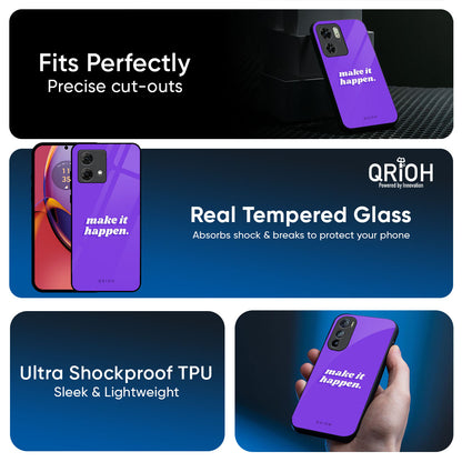 Make it Happen Glass Case for Motorola Edge 50 Fusion 5G