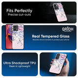 Elegant Floral Glass Case for Motorola Edge G67 Power