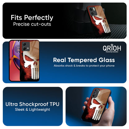 Red Skull Glass Case for Motorola Edge 60 Pro