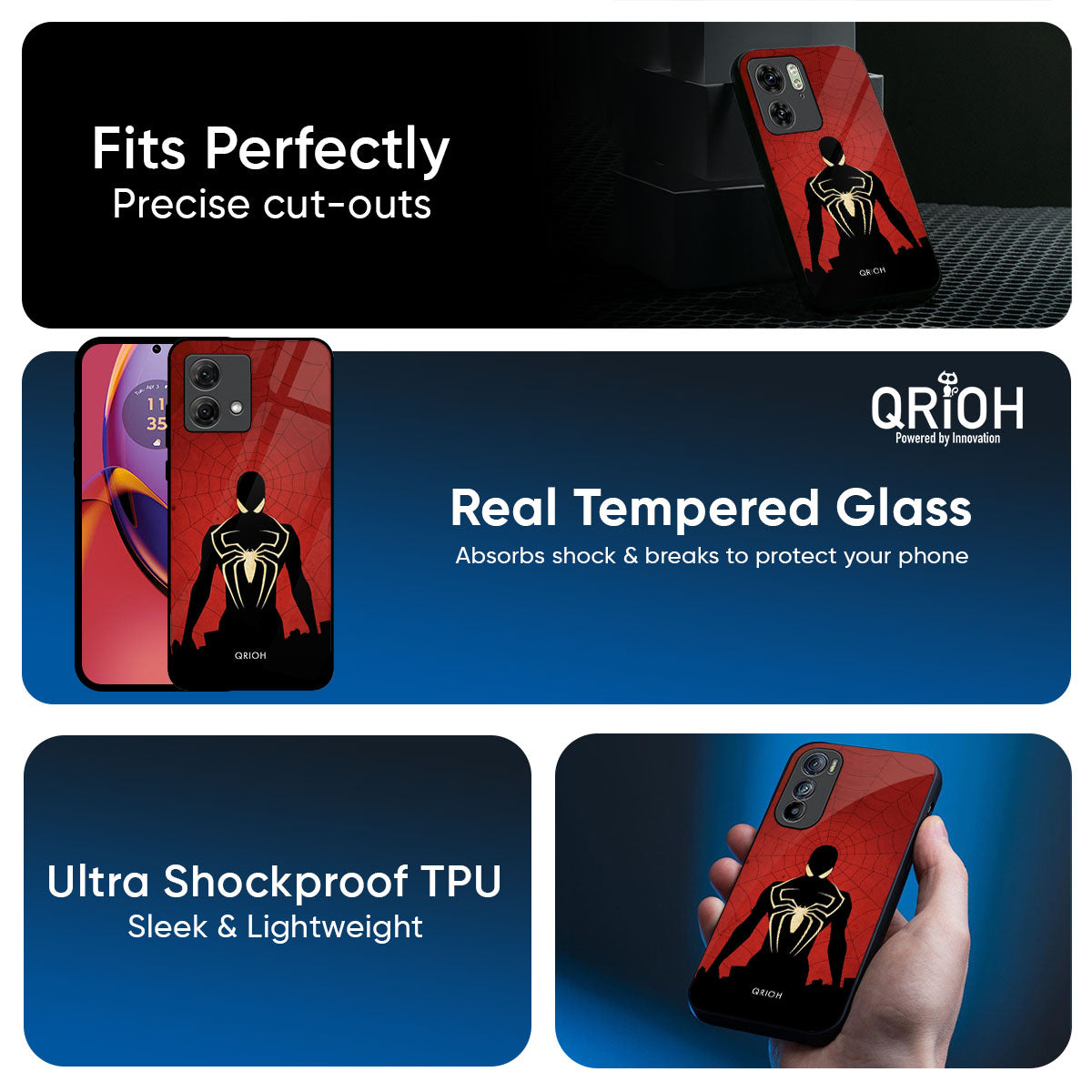 Mighty Superhero Glass Case For Motorola G05