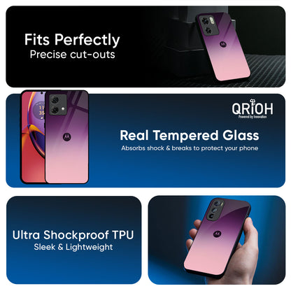 Purple Gradient Glass case for Motorola Edge 60 Pro
