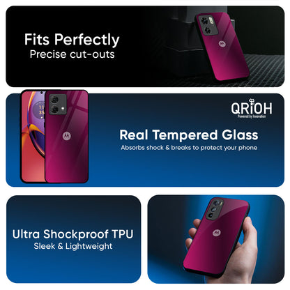 Pink Burst Glass Case for Motorola Edge 60 Pro