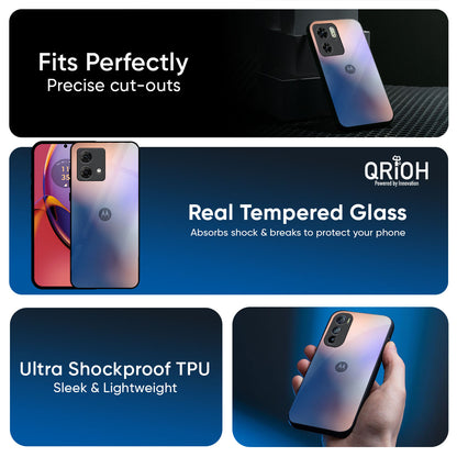 Blue Mauve Gradient Glass Case for Motorola Edge 70 Fusion 5G