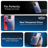 Blue Mauve Gradient Glass Case for Motorola Edge 70 5G