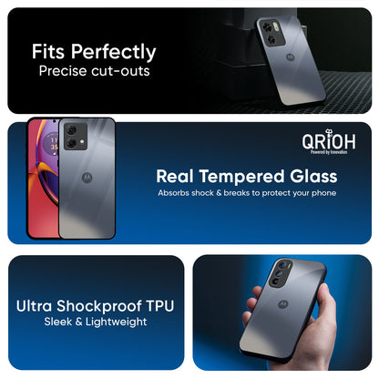 Space Grey Gradient Glass Case for Motorola G75 5G