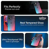 Rainbow Laser Glass Case for Motorola Edge G67 Power