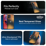 Blurry Art Glass Case for Motorola Edge G67 Power