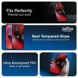 Red Garnet Glass Case for Motorola Edge 50 Fusion 5G