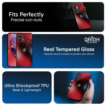 Red Garnet Glass Case for Motorola Edge 70 5G