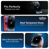 Black Obsidian Glass Case for Motorola Edge 50 Fusion 5G