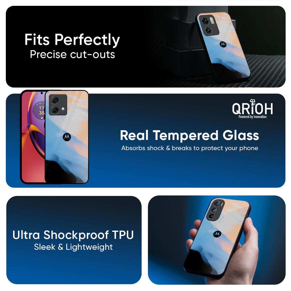Winter Mountain Glass Case for Motorola Edge 70 5G