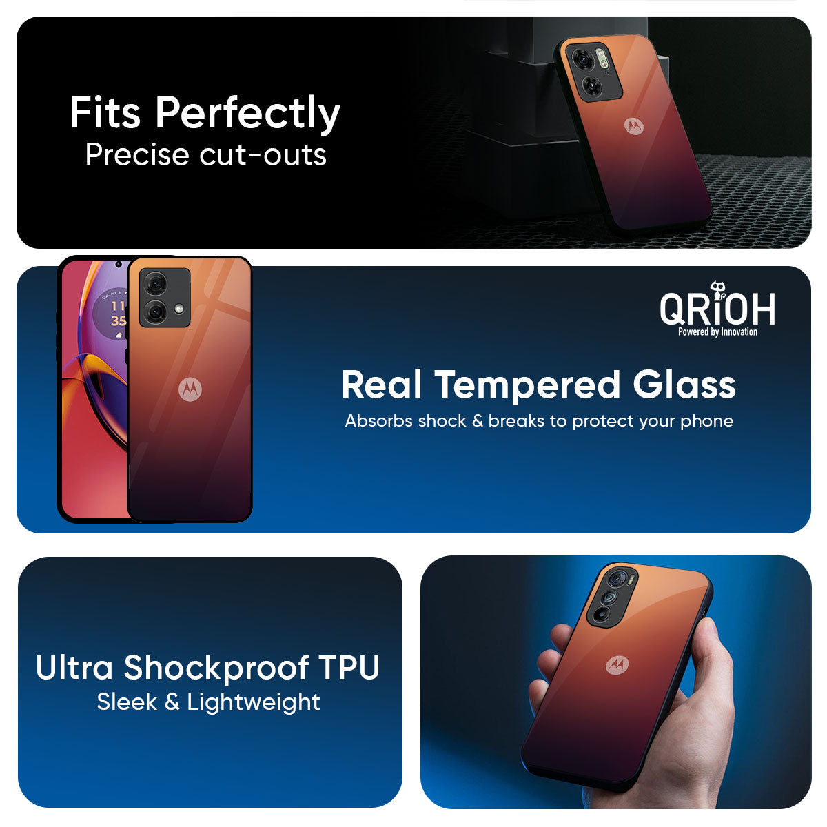 Sunset Background Glass Case for Motorola Edge 70 Fusion 5G
