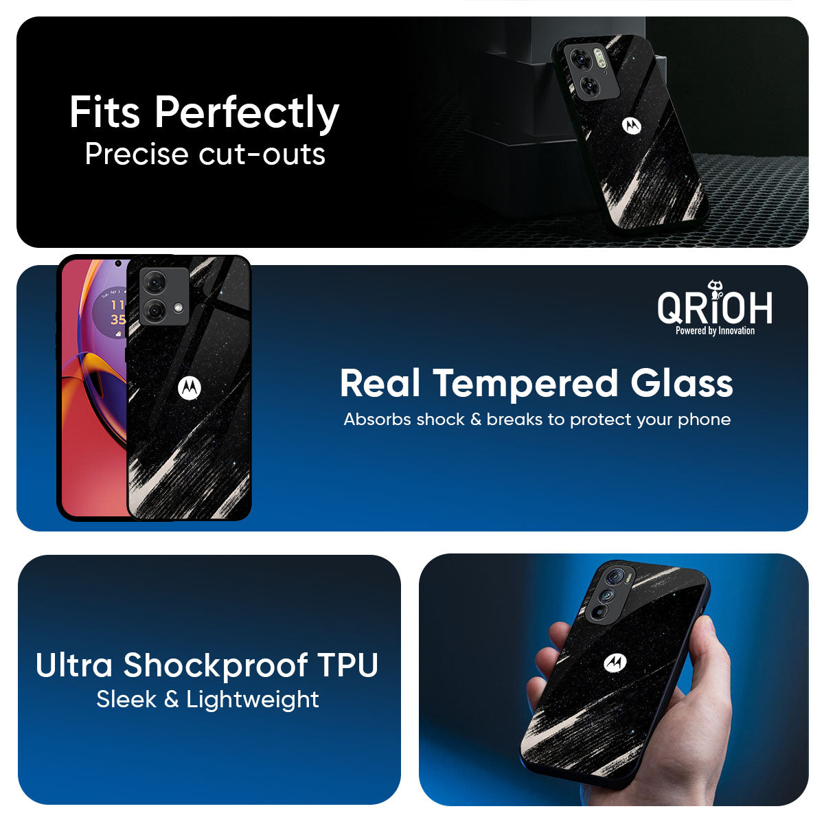Galaxy Art Glass Case for Motorola Edge 60 Pro