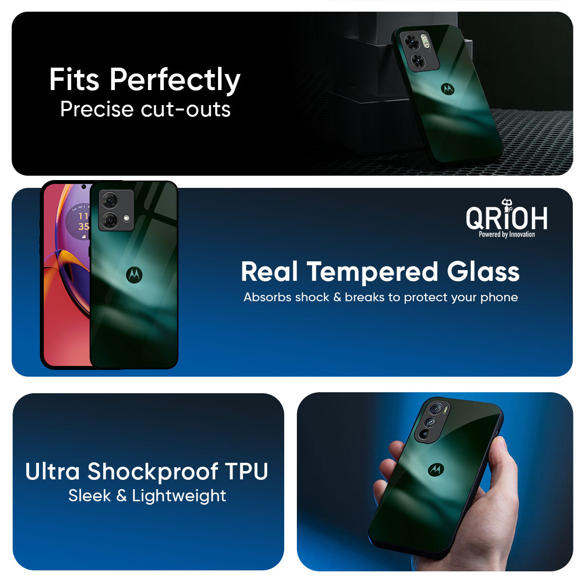 Northen Light Glass Case for Motorola Edge 60 Pro