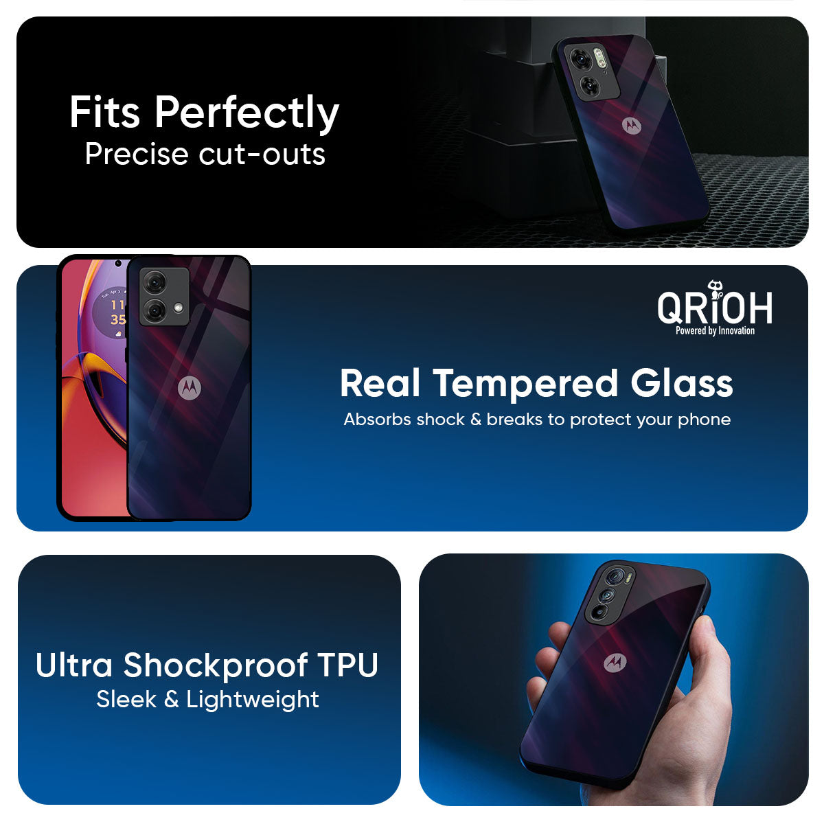 Pink Way Glass Case for Motorola Edge 60 Pro