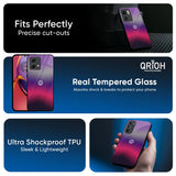 Pink Horizon Glass Case for Motorola Edge G67 Power