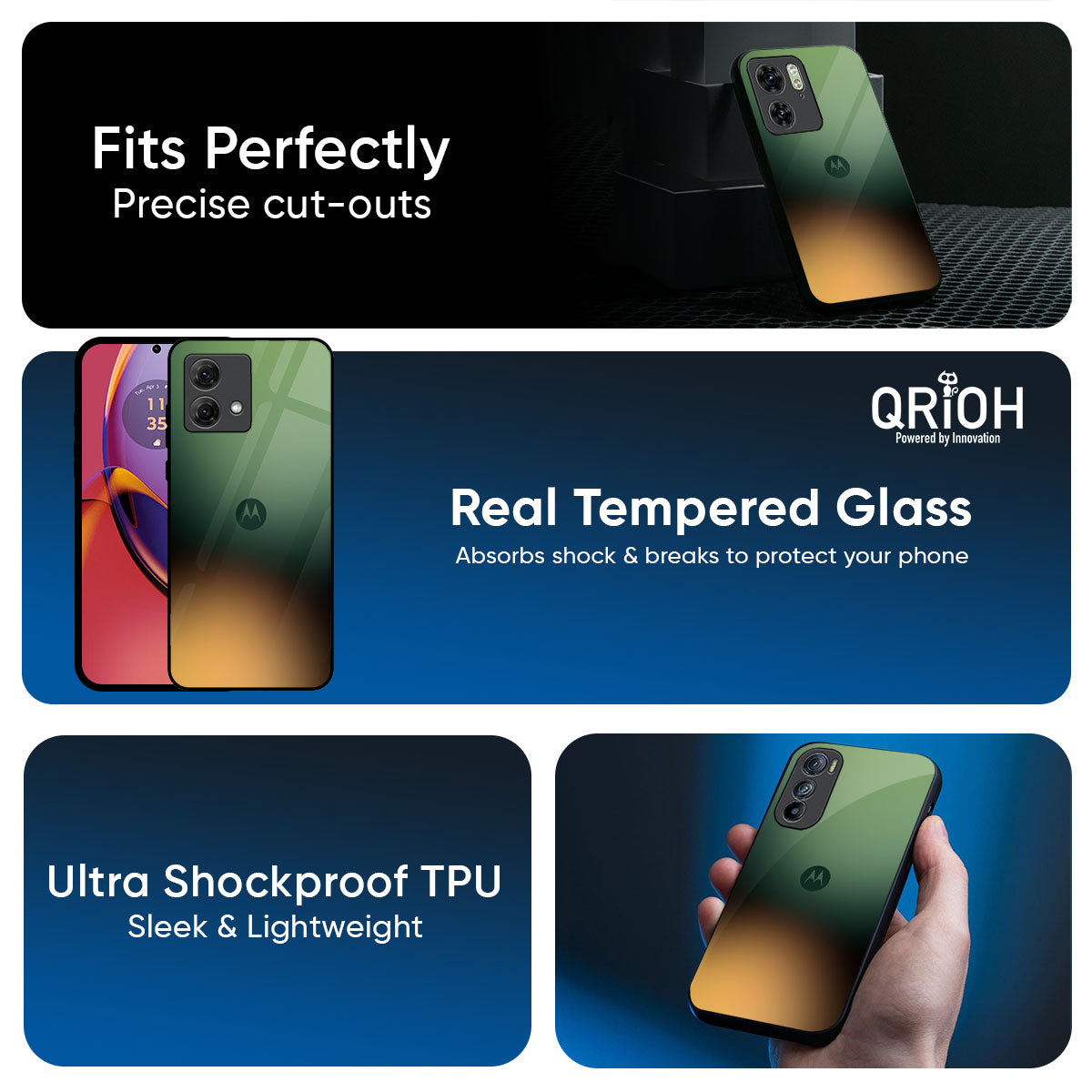 Blurry Forest Glass Case for Motorola Edge 60 Pro