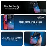 Cloudy Galaxy Glass Case for Motorola Edge G67 Power