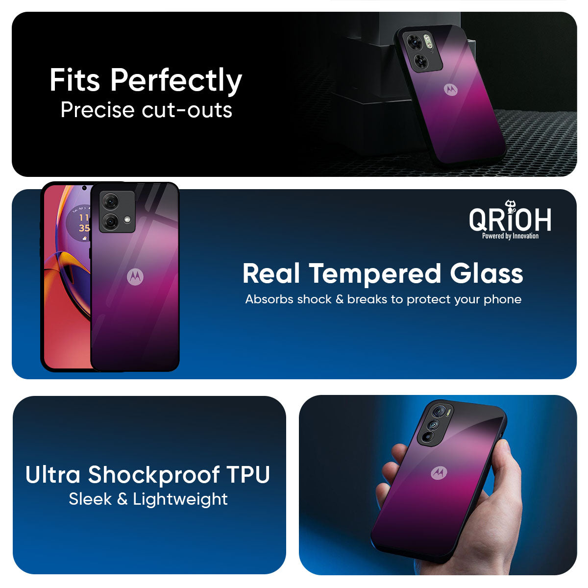 Knight Pink Glass Case for Motorola Edge 60 Pro