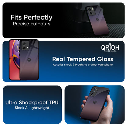 Grey Ombre Glass Case for Motorola Edge 60 Pro