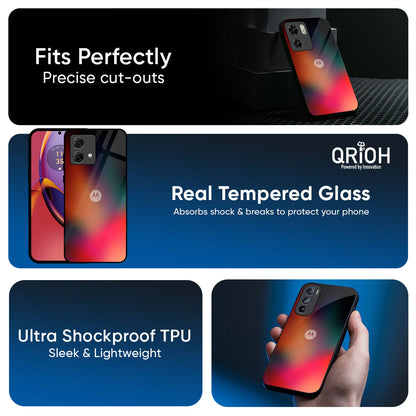 Playful Gradient Glass Case for Motorola G75 5G