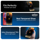 Grainy Yellow Glass Case for Motorola Edge 50 Fusion 5G