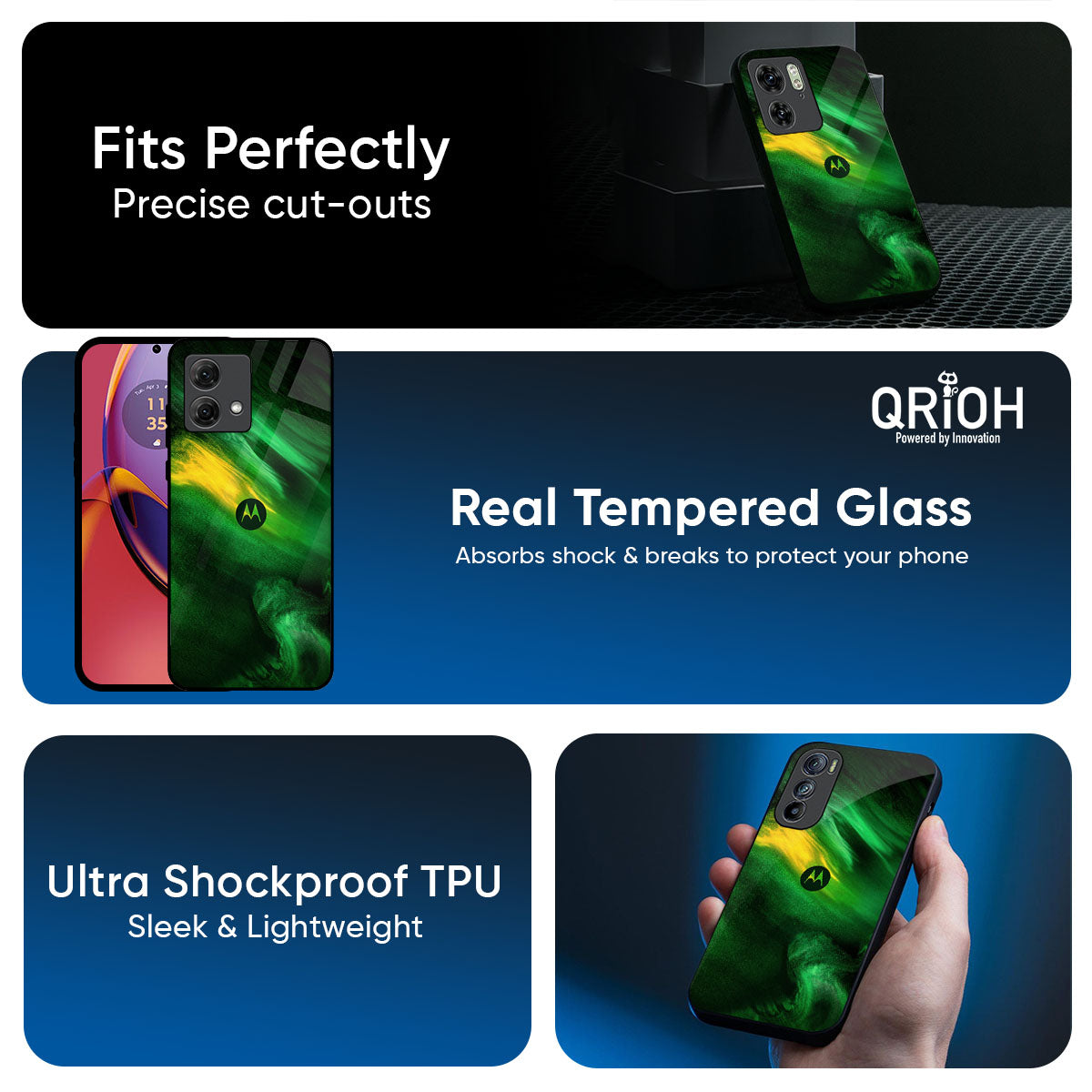 Forest Galaxy Glass Case for Motorola Edge 60 Pro