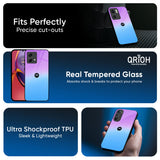 Unicorn Pattern Glass Case for Motorola Edge 50 Fusion 5G