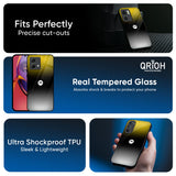 Yellow Shadow Glass Case for Motorola Edge 50 Fusion 5G