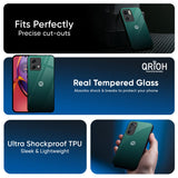 Palm Green Glass Case For Motorola Edge G67 Power