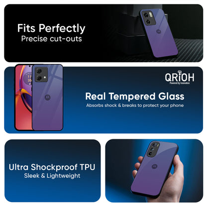 Indigo Pastel Glass Case For Motorola Edge 70 5G