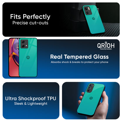 Cuba Blue Glass Case For Motorola Edge 60 Pro