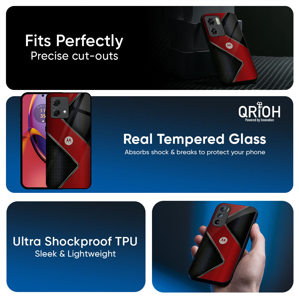 Art Of Strategic Glass Case For Motorola Edge 60 Pro