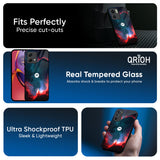 Brush Art Glass Case For Motorola Edge 50 Fusion 5G