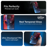 Smokey Watercolor Glass Case for Motorola Edge 50 Fusion 5G