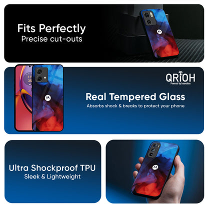 Dim Smoke Glass Case for Motorola Edge G57 Power