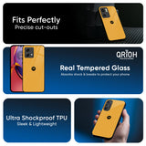Fluorescent Yellow Glass case for Motorola Edge G57 Power